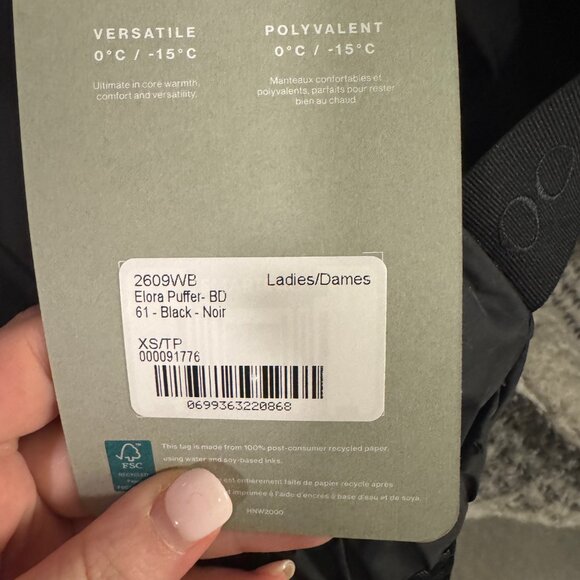 Canada Goose Elora Puffer Jacket – Black – XS – New With Tags - Picture 5 of 7